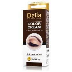 Vopsea Crema coloranta gene sprancene 3.0 maro inchis 15ml Delia Cosmetics