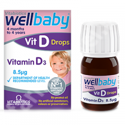 Wellbaby Vitamina D picaturi 30 ml Vitabiotics
