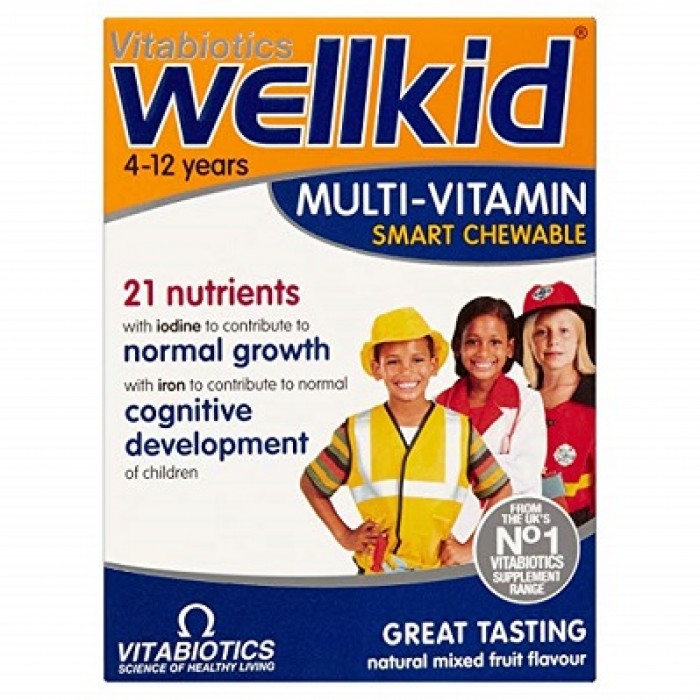 WellKid Smart 30 tablete mestecabile vitamine Vitabiotics
